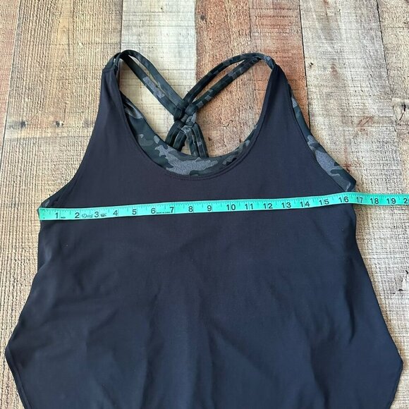 Womens Camo Racerback Tank Top Giselle Powertouch Light Performance Swing Tank - Picture 2 of 5